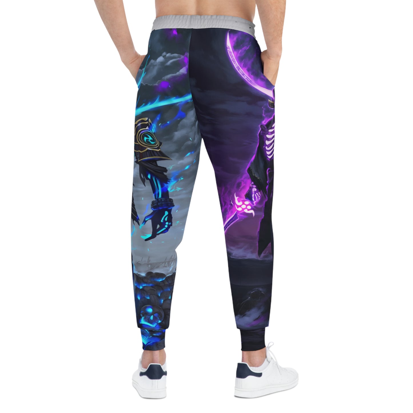 Cyber Bone Samurai Oni Joggers - Anime Streetwear QR Lore Drop