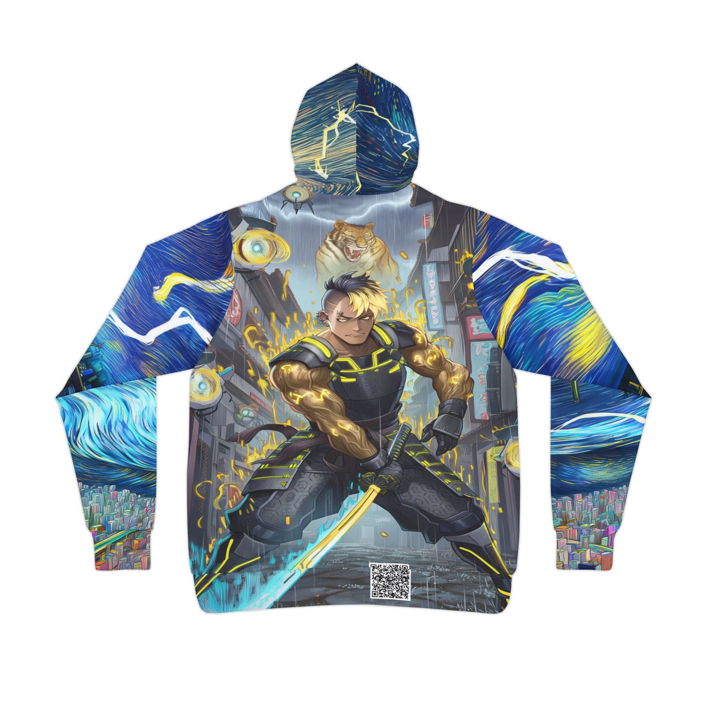 Cyber Samurai Hoodie - Raikan Season 2 Drop 1 - Void Fracture × Van Gogh QR Collectible
