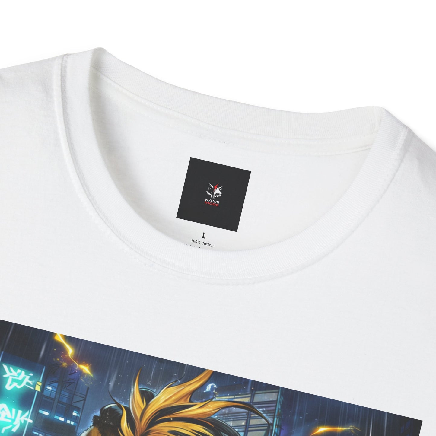 Neo-Tokyo Cyber Samurai T-Shirt - Void Fracture S1 Ep.1 - Anime Cyberpunk QR Tee