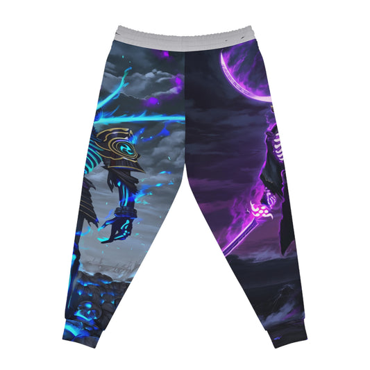 Cyber Bone Samurai Oni Joggers - Anime Streetwear QR Lore Drop