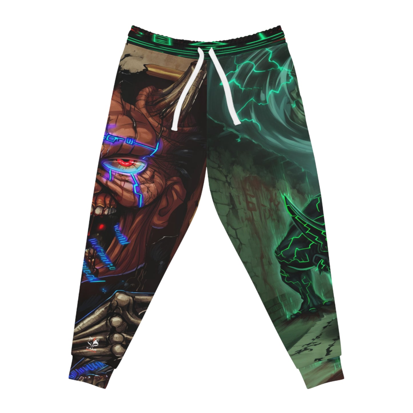 Oni Blood Curse Joggers - Anime Streetwear QR Lore Drop