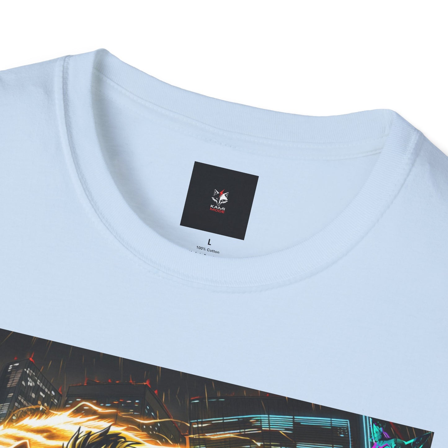 Neo-Tokyo Cyber Samurai T-Shirt - Void Fracture S1 Ep.3 - Anime Cyberpunk QR Tee