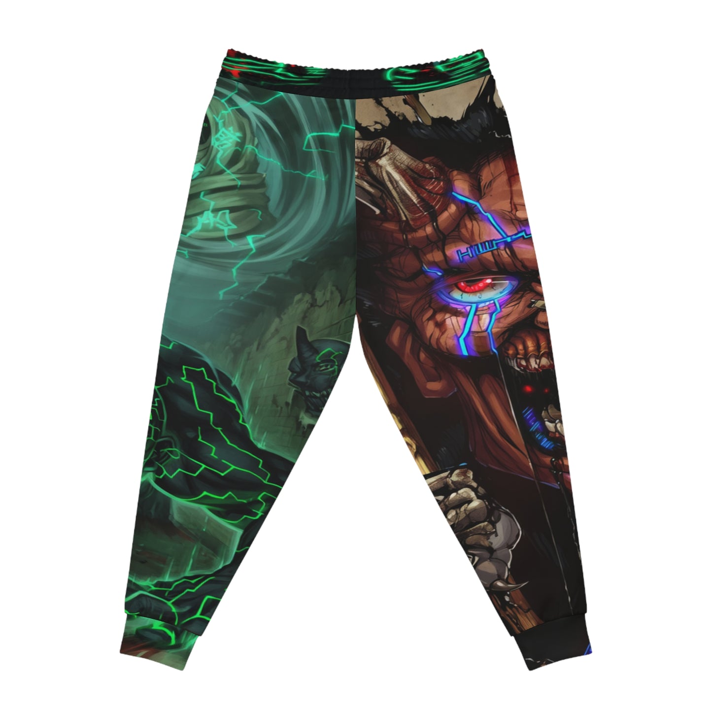 Oni Blood Curse Joggers - Anime Streetwear QR Lore Drop