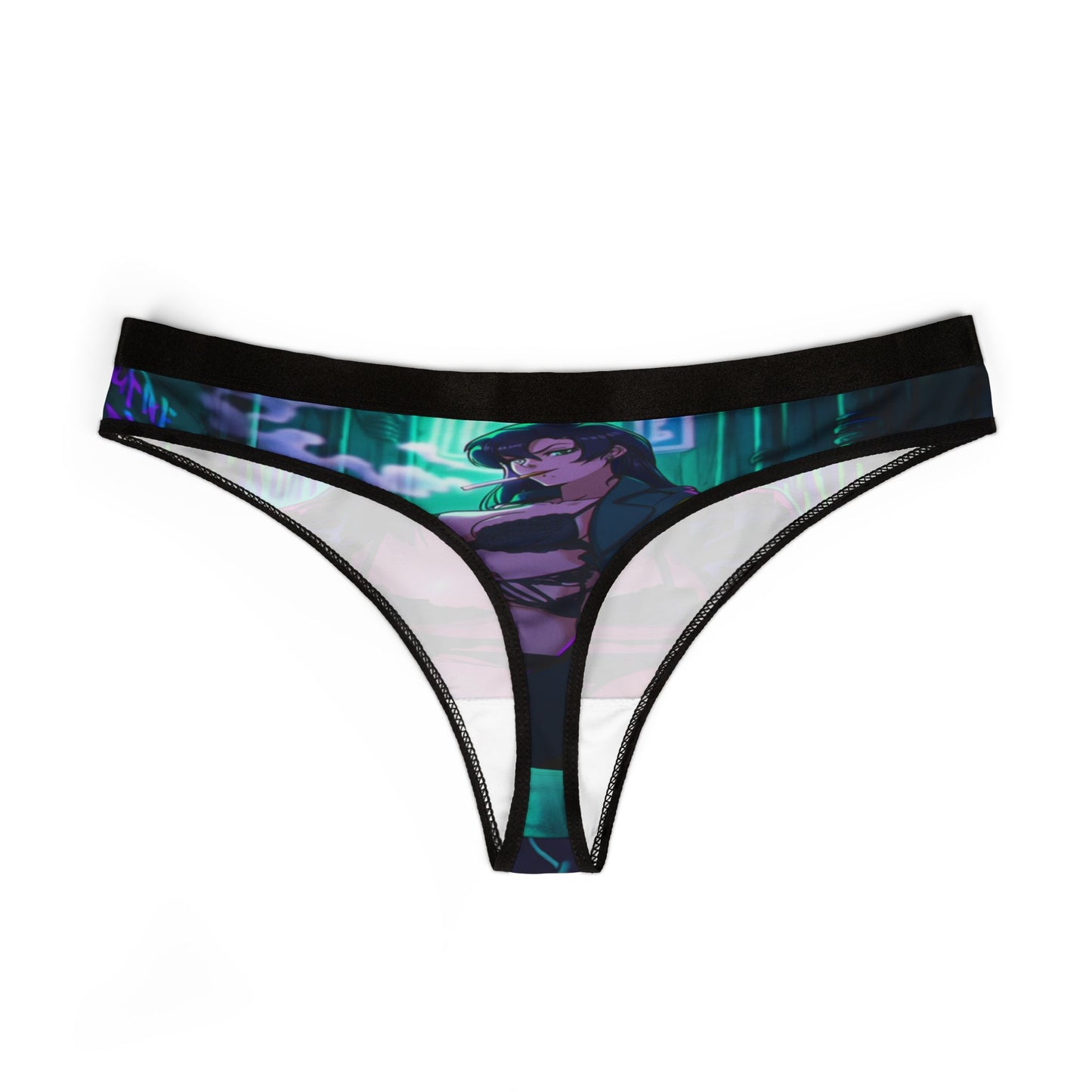 Noir Femme Fatale Waifu Thong - Anime Lingerie Drop