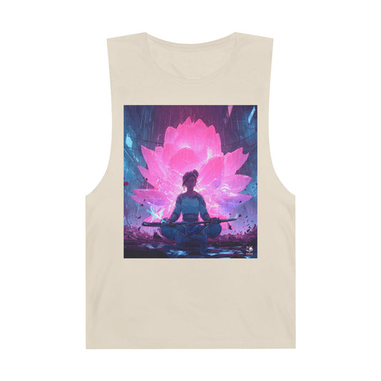 Electric Lotus Anime Tank Top - Vaporwave Streetwear - QR Lore Collectible