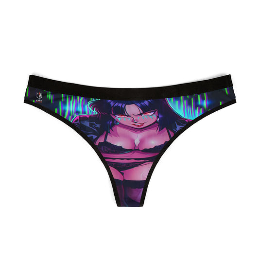 Noir Femme Fatale Waifu Thong - Anime Lingerie Drop