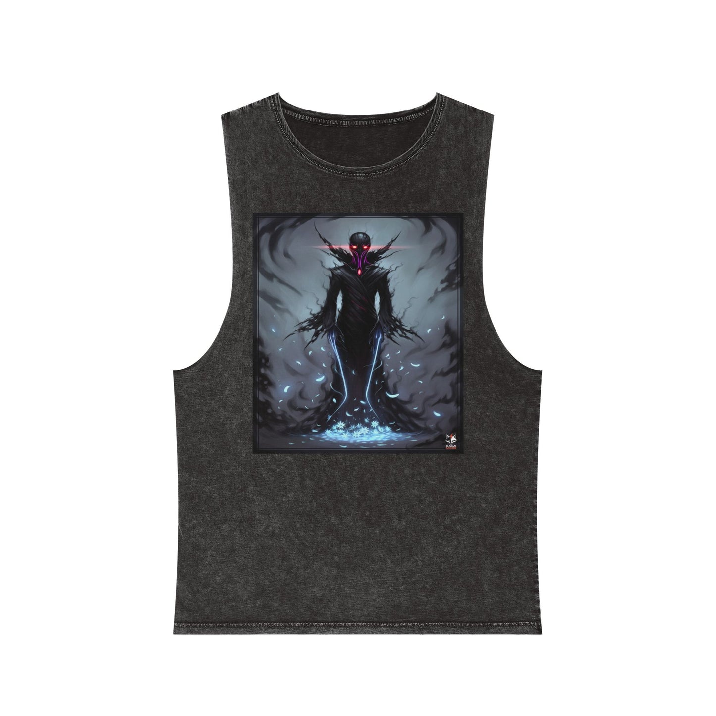 Shadow Bloom Anime Tank Top - Cyberpunk Streetwear - QR Lore Collectible