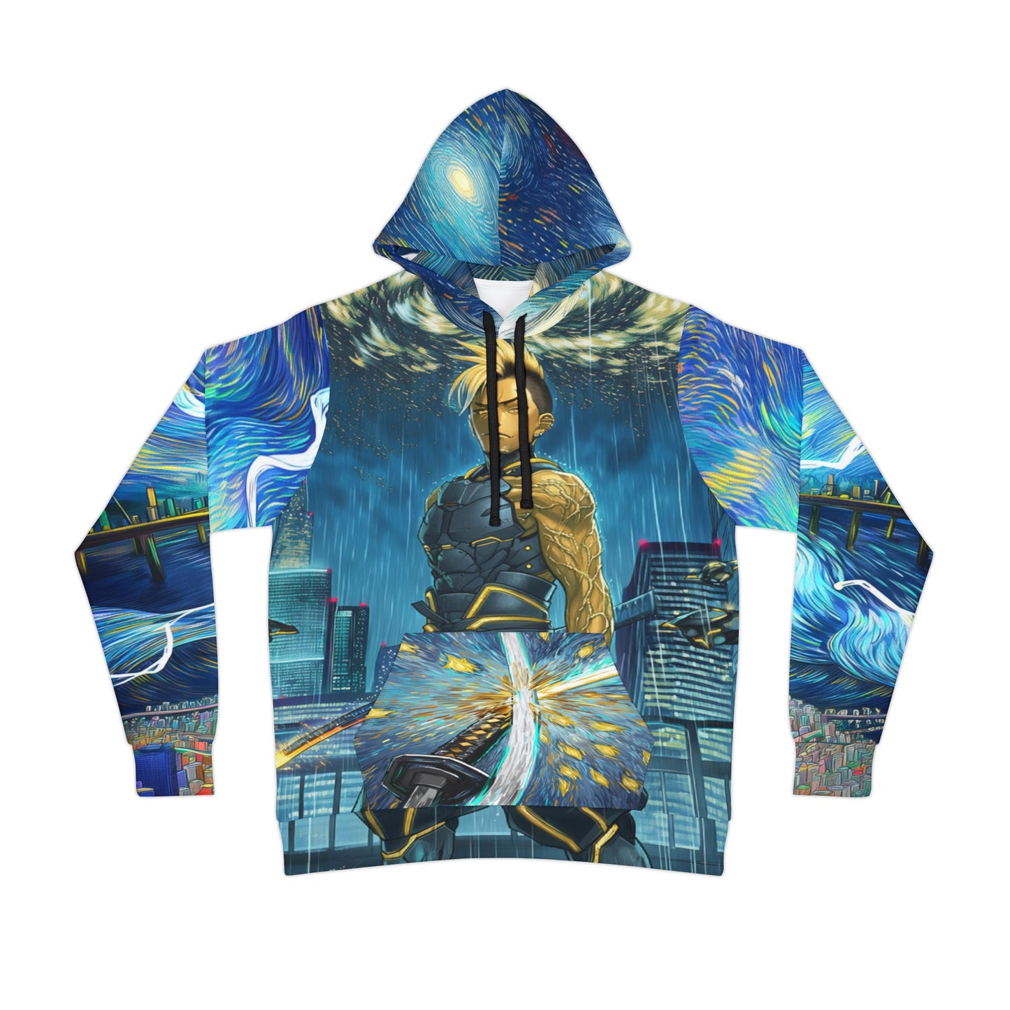 Cyber Samurai Hoodie - Raikan Season 2 Drop 1 -  Void Fracture × Van Gogh QR Collectible