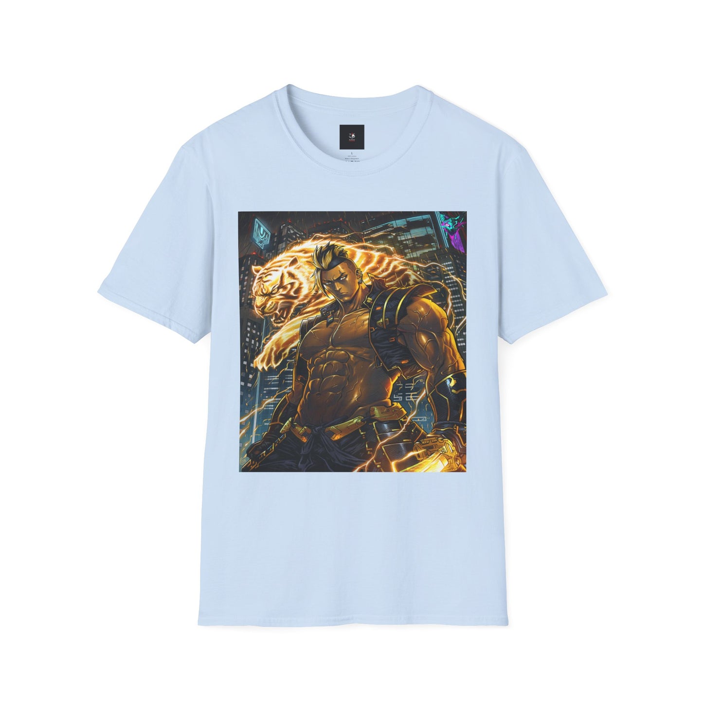 Neo-Tokyo Cyber Samurai T-Shirt - Void Fracture S1 Ep.3 - Anime Cyberpunk QR Tee