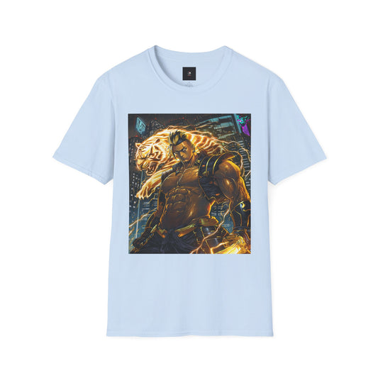 Neo-Tokyo Cyber Samurai T-Shirt - Void Fracture S1 Ep.3 - Anime Cyberpunk QR Tee