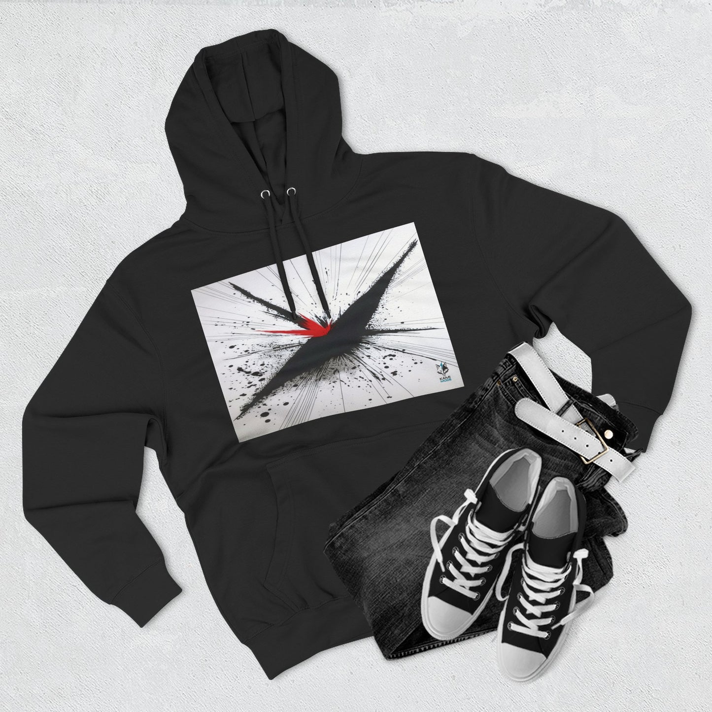 Void Fracture Hoodie — Minimal Constructs Edition (Black)