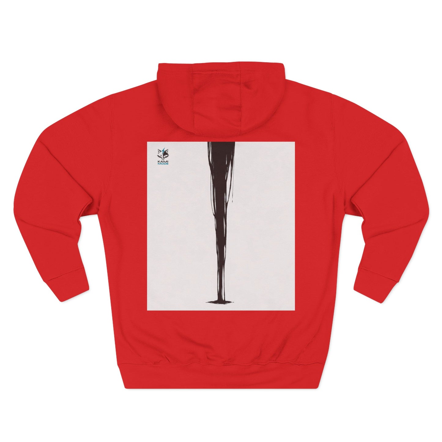 Crimson Fracture Hoodie — Minimal Constructs Edition (Red)