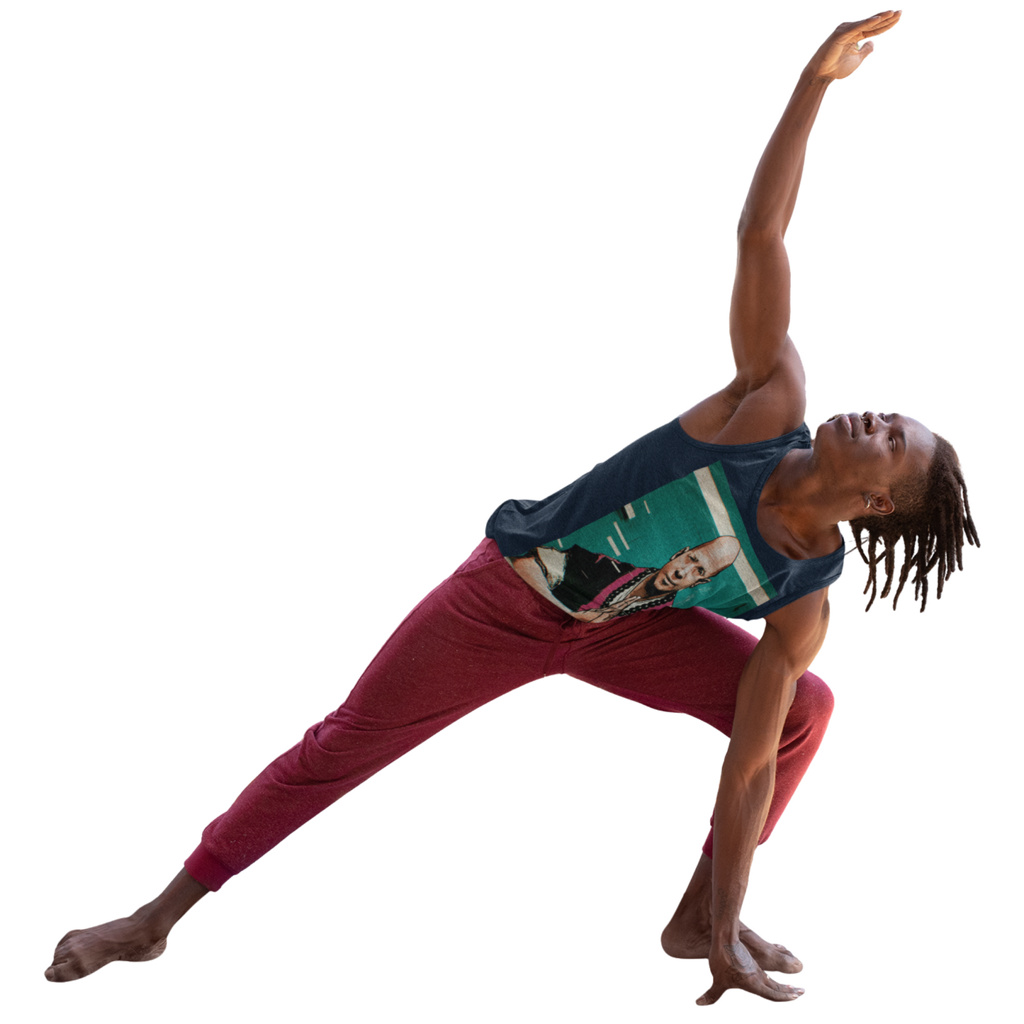 Glitchcore Monk Anime Tank Top - Pixel Distortion Streetwear - QR Lore Collectible